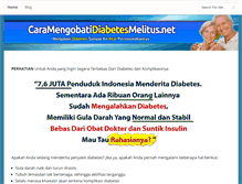 Tablet Screenshot of caramengobatidiabetesmelitus.net